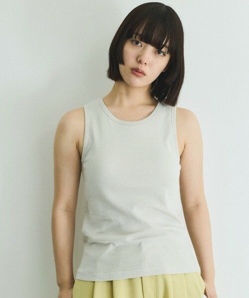 VICKY / ビッキー カットソー | カップ付きラメボーダータンクトップ≪手洗い可能≫ | 詳細16