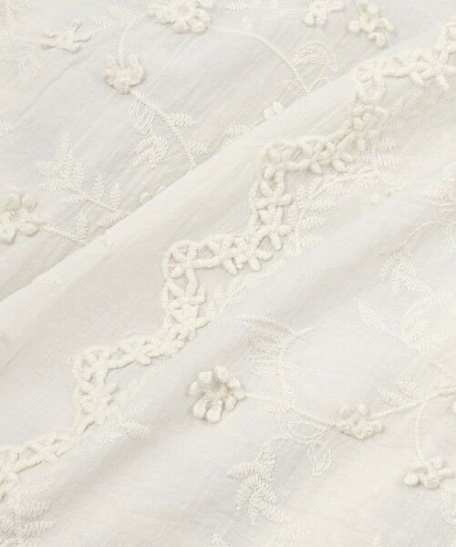 VICKY / ビッキー シャツ・ブラウス | 3D刺繍バンドカラーブラウス≪手洗い可能≫ | 詳細7