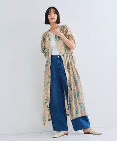 VICKY / ビッキー ロング・マキシ丈ワンピース | ペイズリー柄スモックシャツワンピース≪手洗い可能≫