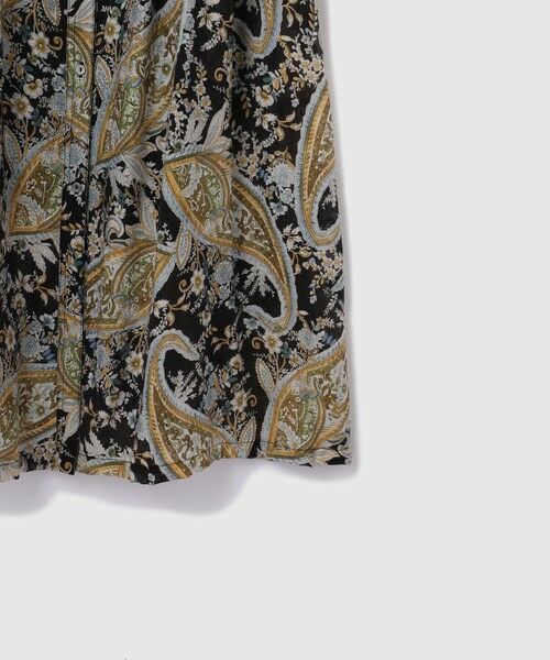 VICKY / ビッキー ロング・マキシ丈ワンピース | ペイズリー柄スモックシャツワンピース≪手洗い可能≫ | 詳細9