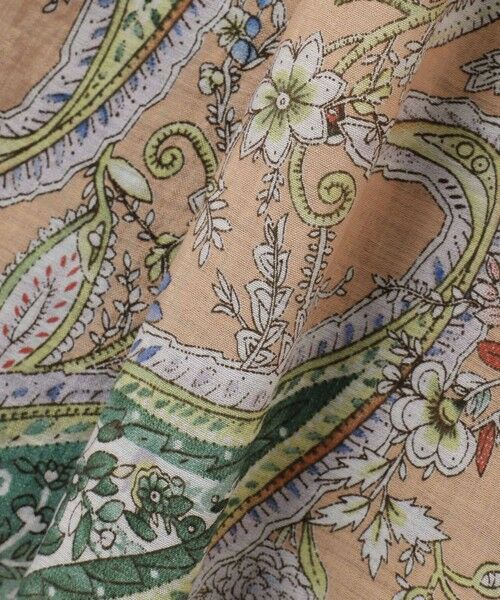 VICKY / ビッキー ロング・マキシ丈ワンピース | ペイズリー柄スモックシャツワンピース≪手洗い可能≫ | 詳細14