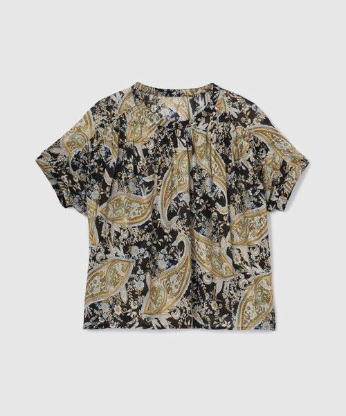 VICKY / ビッキー シャツ・ブラウス | ペイズリー柄ハンドスモックブラウス≪手洗い可能≫ | 詳細4