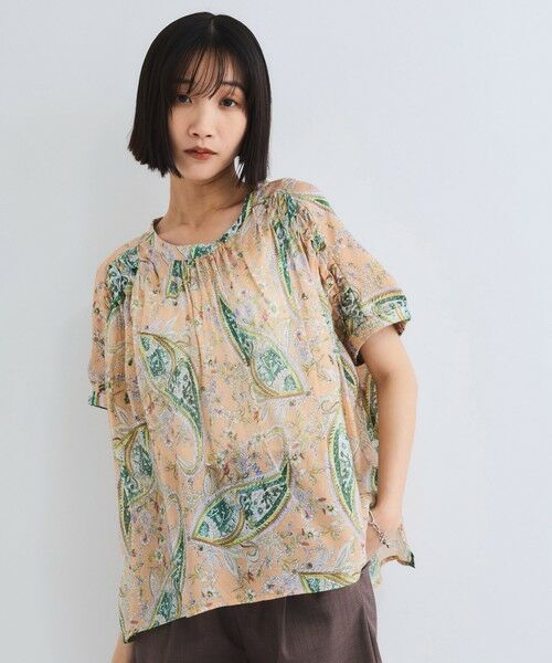 VICKY / ビッキー シャツ・ブラウス | ペイズリー柄ハンドスモックブラウス≪手洗い可能≫ | 詳細6