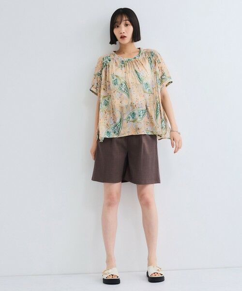 VICKY / ビッキー シャツ・ブラウス | ペイズリー柄ハンドスモックブラウス≪手洗い可能≫ | 詳細9