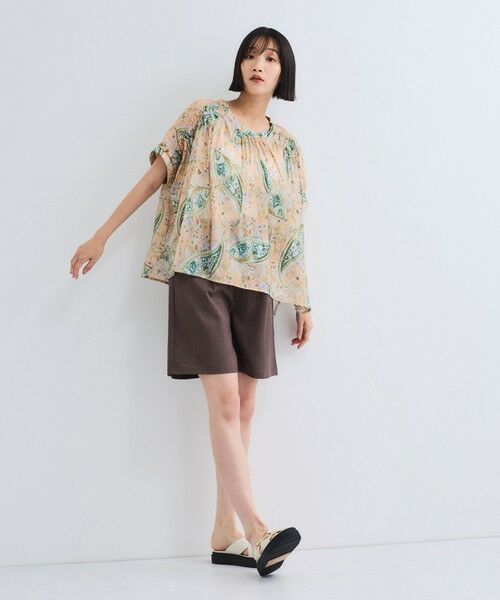 VICKY / ビッキー シャツ・ブラウス | ペイズリー柄ハンドスモックブラウス≪手洗い可能≫ | 詳細10