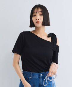 VICKY / ビッキー カットソー | ワンショルリボンカットトップス≪手洗い可能≫