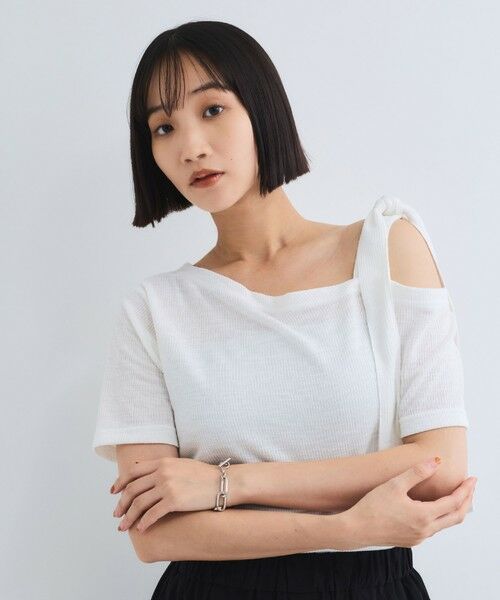 VICKY / ビッキー カットソー | ワンショルリボンカットトップス≪手洗い可能≫ | 詳細1