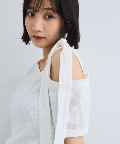 VICKY / ビッキー カットソー | ワンショルリボンカットトップス≪手洗い可能≫ | 詳細2