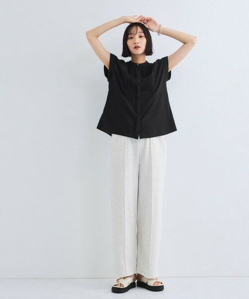 VICKY / ビッキー その他パンツ | ピンタックカットオフスウェットパンツ≪手洗い可能≫ | 詳細3