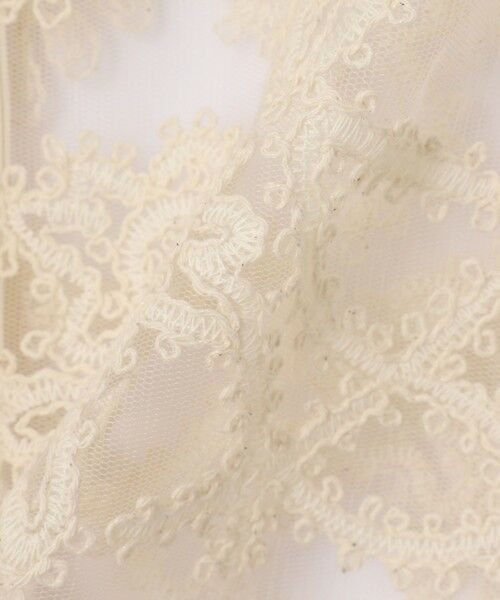 VICKY / ビッキー ダウンジャケット・ベスト | チュールシシュウスカラップベスト≪手洗い可能≫ | 詳細13