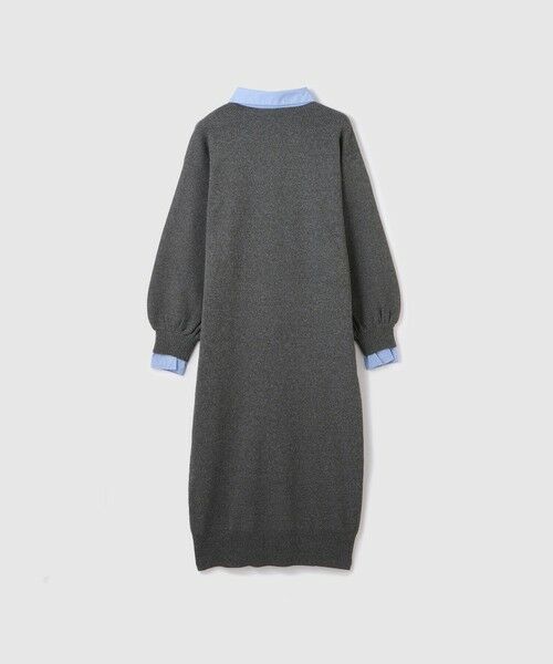 VICKY / ビッキー ロング・マキシ丈ワンピース | シャツポロカラーニットワンピース≪手洗い可能≫ | 詳細11