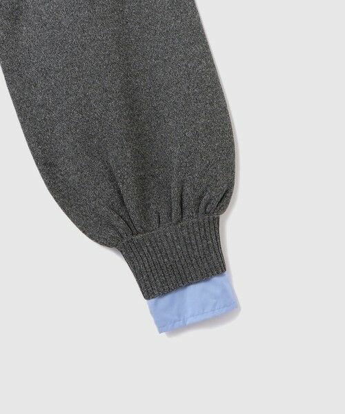 VICKY / ビッキー ロング・マキシ丈ワンピース | シャツポロカラーニットワンピース≪手洗い可能≫ | 詳細14