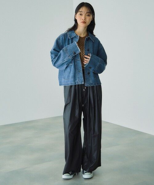 VICKY / ビッキー テーラードジャケット | フラップポケットショートデニムブルゾン≪手洗い可能≫ | 詳細10