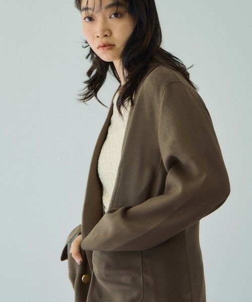 VICKY / ビッキー テーラードジャケット | 【追加生産】メッシュダブルテーラージャケット≪手洗い可能≫ | 詳細11