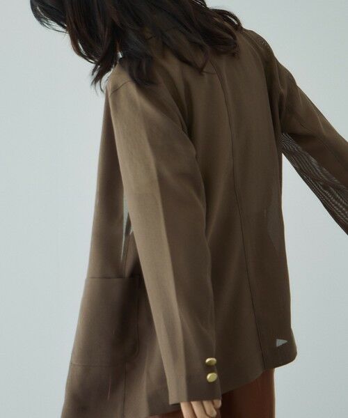 VICKY / ビッキー テーラードジャケット | 【追加生産】メッシュダブルテーラージャケット≪手洗い可能≫ | 詳細12