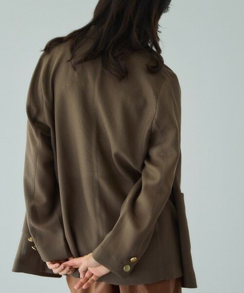 VICKY / ビッキー テーラードジャケット | 【追加生産】メッシュダブルテーラージャケット≪手洗い可能≫ | 詳細13