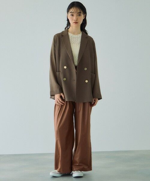 VICKY / ビッキー テーラードジャケット | 【追加生産】メッシュダブルテーラージャケット≪手洗い可能≫ | 詳細14