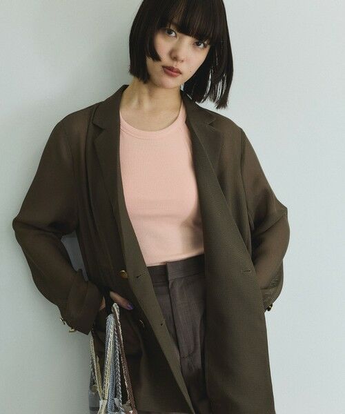 VICKY / ビッキー テーラードジャケット | 【追加生産】メッシュダブルテーラージャケット≪手洗い可能≫ | 詳細17