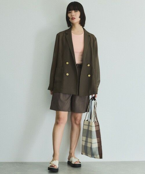 VICKY / ビッキー テーラードジャケット | 【追加生産】メッシュダブルテーラージャケット≪手洗い可能≫ | 詳細20