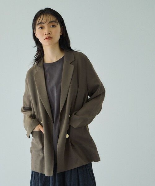 VICKY / ビッキー テーラードジャケット | 【追加生産】メッシュダブルテーラージャケット≪手洗い可能≫ | 詳細9