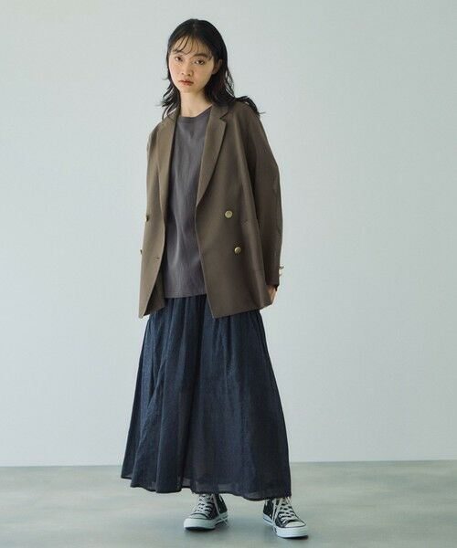 VICKY / ビッキー テーラードジャケット | 【追加生産】メッシュダブルテーラージャケット≪手洗い可能≫ | 詳細10