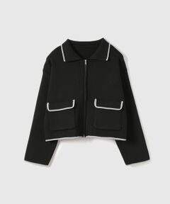 VICKY / ビッキー テーラードジャケット | ハイショクカラーニットショートブルゾン≪手洗い可能≫