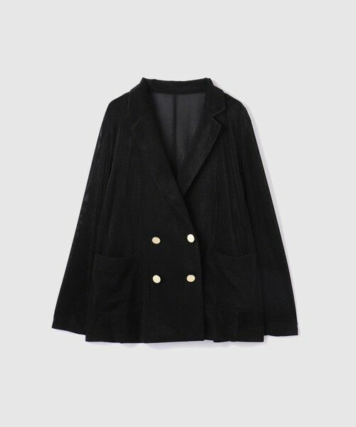 VICKY / ビッキー テーラードジャケット | シアーベロアダブルテーラージャケット | 詳細6