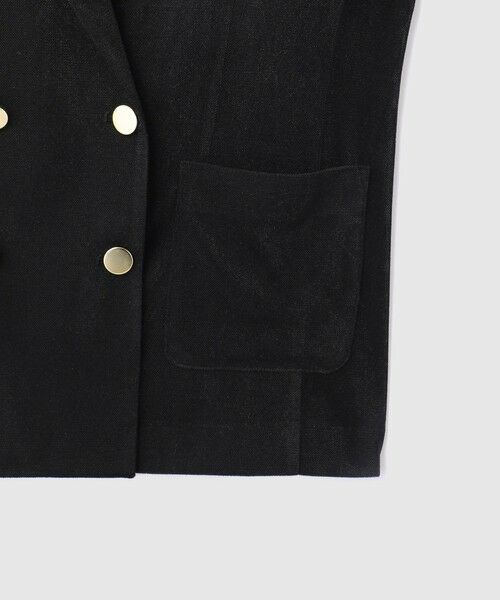 VICKY / ビッキー テーラードジャケット | シアーベロアダブルテーラージャケット | 詳細10