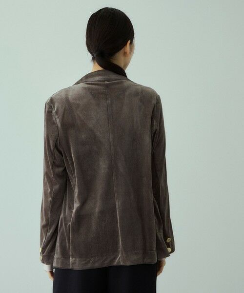 VICKY / ビッキー テーラードジャケット | シアーベロアダブルテーラージャケット | 詳細16
