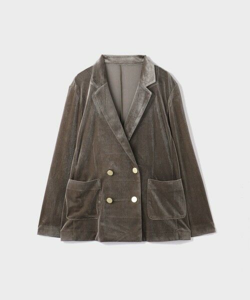 VICKY / ビッキー テーラードジャケット | シアーベロアダブルテーラージャケット | 詳細18