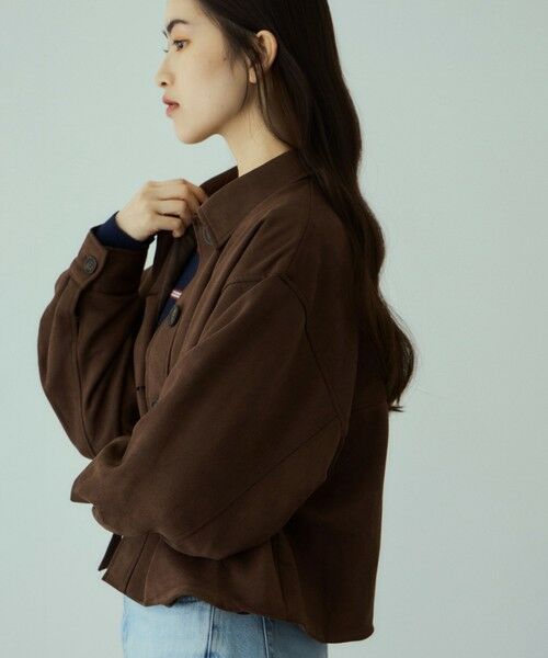 VICKY / ビッキー テーラードジャケット | スウェードチョウライトショートジャケット | 詳細5