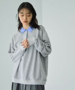 VICKY / ビッキー カットソー | 配色ポロスウェットプルオーバー≪セットアップ対応/手洗い可能≫
