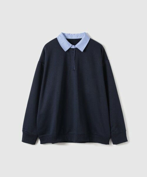 VICKY / ビッキー カットソー | 配色ポロスウェットプルオーバー≪セットアップ対応/手洗い可能≫ | 詳細9