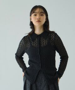 VICKY / ビッキー カットソー | カットレースポロトップス≪手洗い可能≫