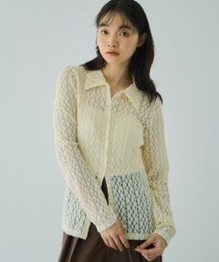 VICKY / ビッキー カットソー | カットレースポロトップス≪手洗い可能≫