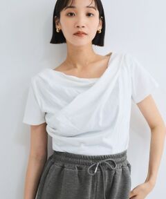 VICKY / ビッキー カットソー | アシンメトリードレープカットソー≪手洗い可能≫