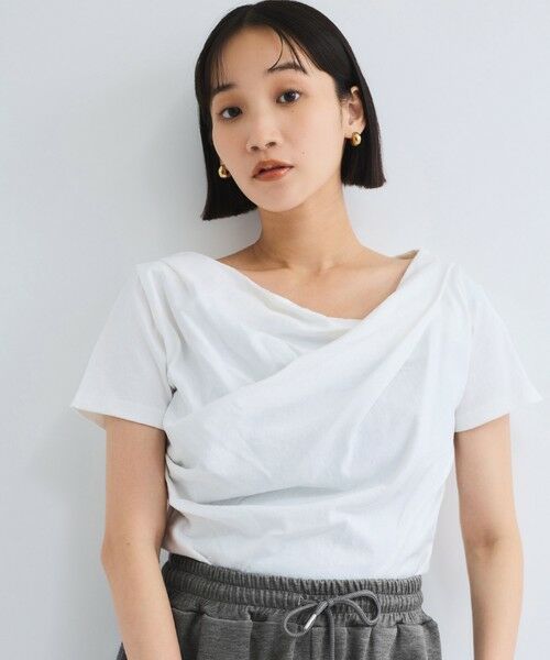 VICKY / ビッキー カットソー | アシンメトリードレープカットソー≪手洗い可能≫ | 詳細2