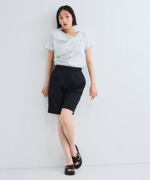 VICKY / ビッキー カットソー | アシンメトリードレープカットソー≪手洗い可能≫ | 詳細11