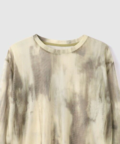 VICKY / ビッキー カットソー | ニュアンスアート柄シアープルオーバー≪手洗い可能≫ | 詳細14