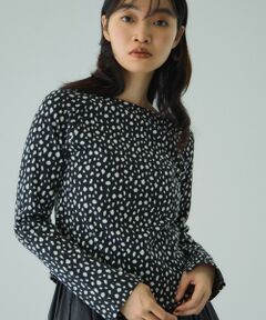 VICKY / ビッキー カットソー | アニマルソウガラボートネックプルオーバー≪手洗い可能≫