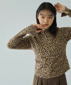 VICKY / ビッキー カットソー | アニマルソウガラボートネックプルオーバー≪手洗い可能≫