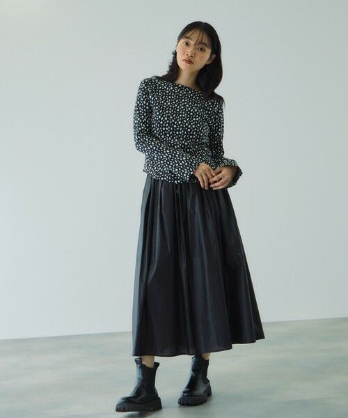 VICKY / ビッキー カットソー | アニマルソウガラボートネックプルオーバー≪手洗い可能≫ | 詳細3