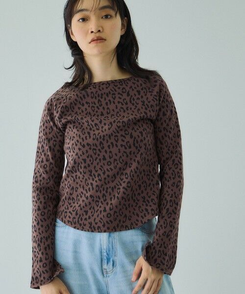 VICKY / ビッキー カットソー | アニマルソウガラボートネックプルオーバー≪手洗い可能≫ | 詳細6