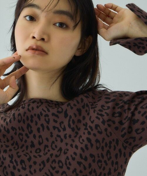 VICKY / ビッキー カットソー | アニマルソウガラボートネックプルオーバー≪手洗い可能≫ | 詳細7