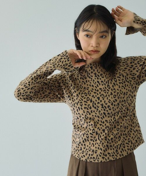 VICKY / ビッキー カットソー | アニマルソウガラボートネックプルオーバー≪手洗い可能≫ | 詳細14