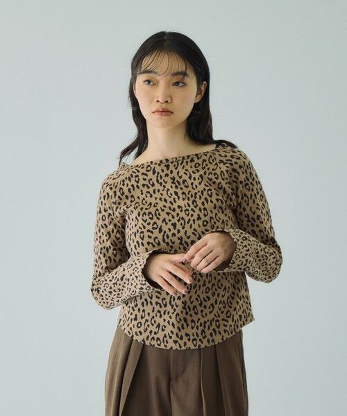 VICKY / ビッキー カットソー | アニマルソウガラボートネックプルオーバー≪手洗い可能≫ | 詳細11