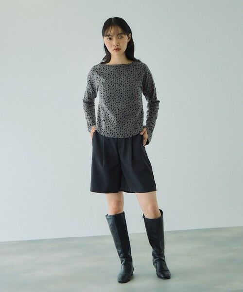 VICKY / ビッキー カットソー | アニマルソウガラボートネックプルオーバー≪手洗い可能≫ | 詳細22