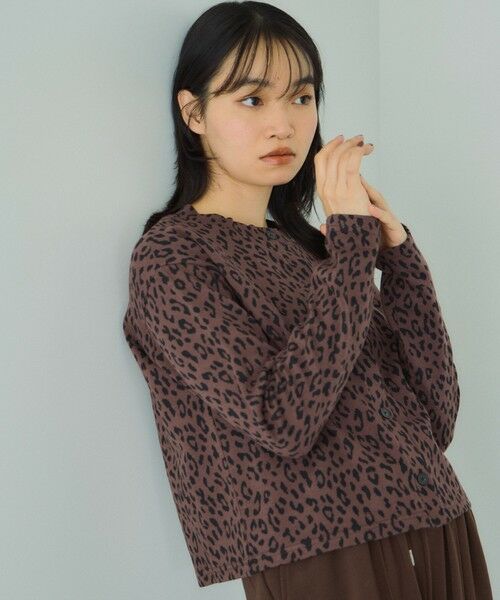 VICKY / ビッキー カーディガン・ボレロ | アニマル柄カーディガン≪手洗い可能≫ | 詳細5