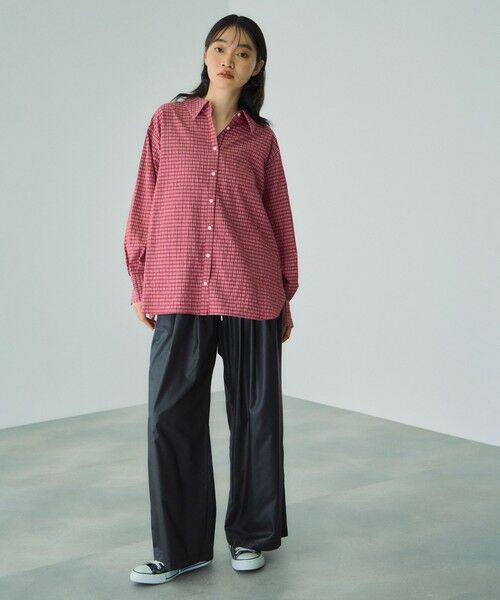 VICKY / ビッキー その他パンツ | シアーレザー調イージーテーパードパンツ≪手洗い可能≫ | 詳細3