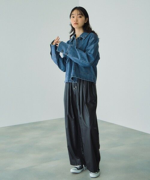 VICKY / ビッキー その他パンツ | シアーレザー調イージーテーパードパンツ≪手洗い可能≫ | 詳細4